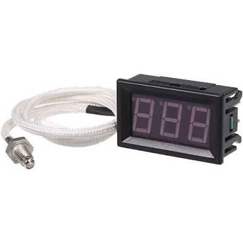 XH-B310 12V K tipi M6 Termokupl Dijital Termometre - Mavi