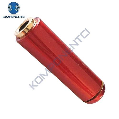 IC-261F 3.5mm Jak Dişi (4 Boğumlu) Kırmızı