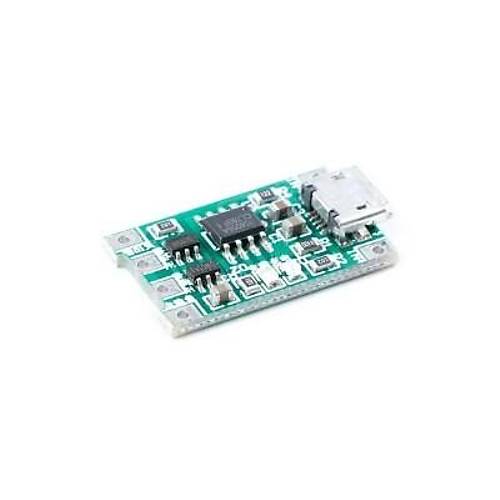 TP4056 3.7V Lityum Pil Şarj Modülü - Şarj Deşarj Korumalı