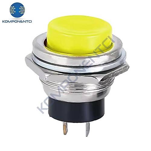 IC-180 Buton Ø16mm DS-212 Sarı