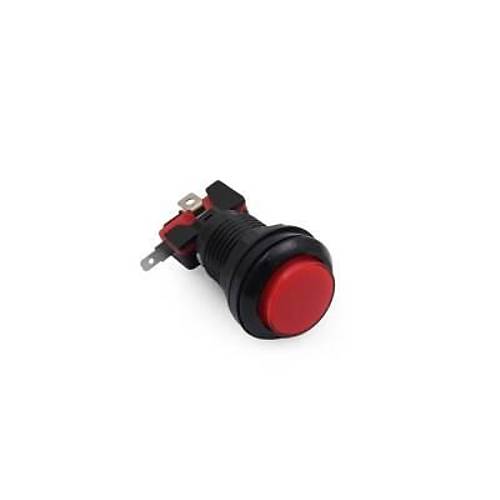 33mm 12V Işıklı Oyun Makinesi Butonu - Kırmızı