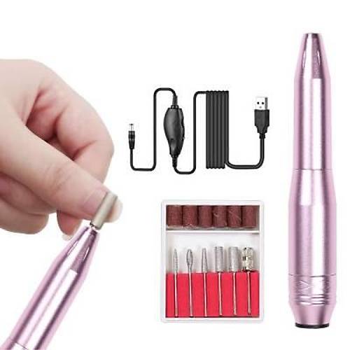 Elektrikli USB Alüminyum Tırnak Törpü Seti - Manikür Pedikür