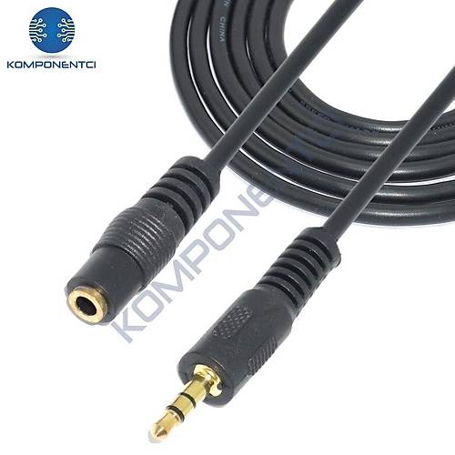 3.5mm Stereo Aux Audio Erkek - Dişi (Male to Female) Kablo 3m