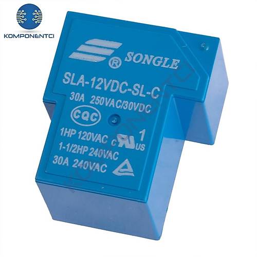 Songle 12V 30A 6 Pin Röle SLA-12VDC-SL-C ( T90 Relay )