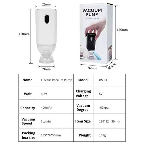 Filament Vakum Torbası İçin Elektronik Pompa