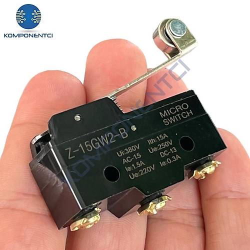 LMZ15-GW2-B Uzun Makaralı Mikro Switch