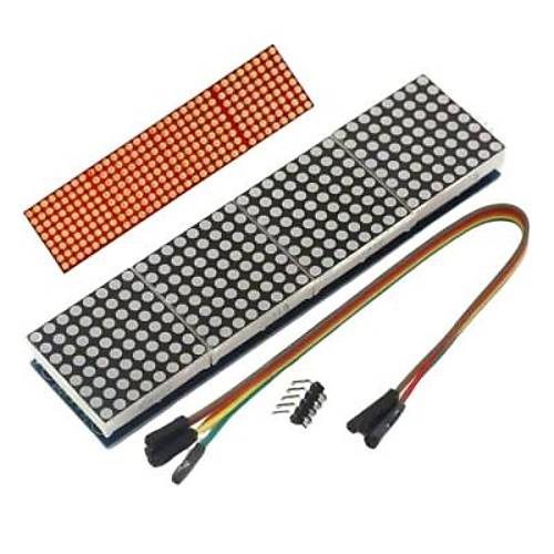 Max7219 4lü 8x8 Nokta Matrix Modülü Kırmızı