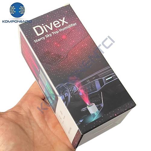 Divex Yıldızlı Gökyüzü Işıklı Hava Nemlendirici Starry Sky Top Humidifier Beyaz H-15