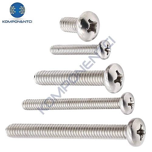 M6X70mm YSB Vida  DIN7985 (Yıldız Silindir Başlı Civata) 10 Adet