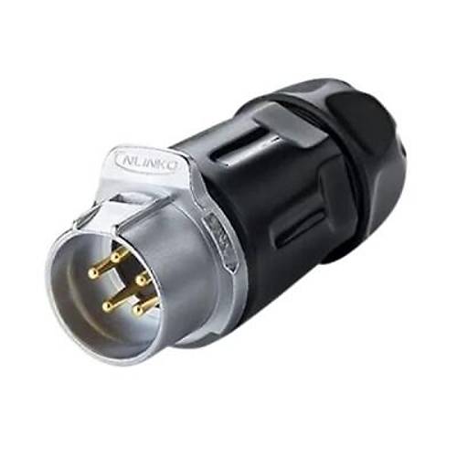 LP-20-C05PP-01-001 5-Pin Su Geçirmez Konnektör - Erkek