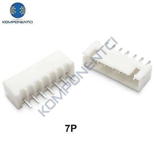 7 Pin JST-XH 2.54 Düz Tunik Konnektör Erkek