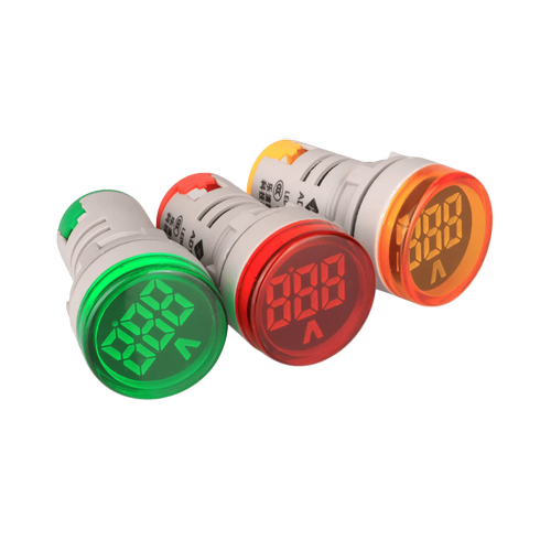 AD22-22V 22mm Dijital Voltmetre 20-500V AC Yeşil