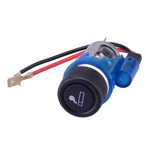 12V 120W Işıklı Oto Çakmaklık - Mavi