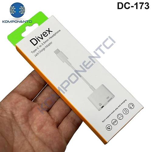 Divex Type-C Erkek 3.5mm Jack ve Type-C Dönüştürücü Adaptör DC-173