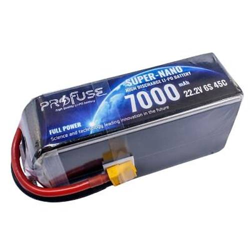 22.2V 6S 7000mAh 45C Lipo Batarya