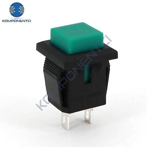 IC-180K Plastik Buton Yaylı 2P PBS15B Yeşil