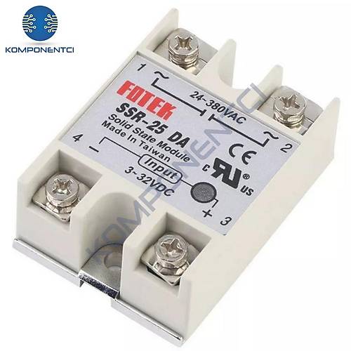 SSR-25DA SSR Solid State Röle 25A (Katı Hal Rölesi)