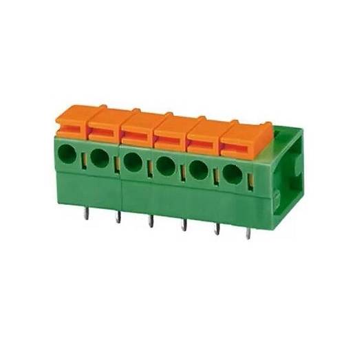 KF142R-5,08 5,08mm 6 Pin Yaylı Klemens