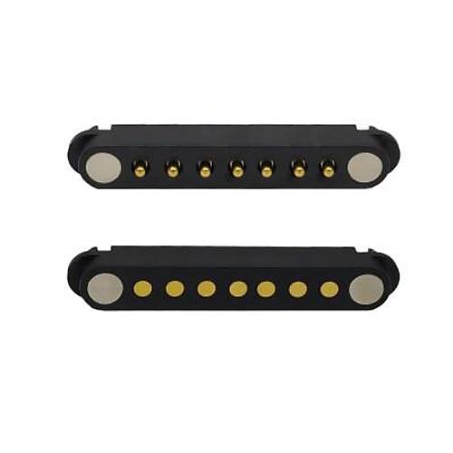 7-Pin 2.54mm Pogo Pin Manyetik Konnektör Takımı