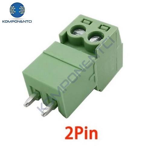 2 Pin 3.81mm Geçmeli 180C Takım Klemens
