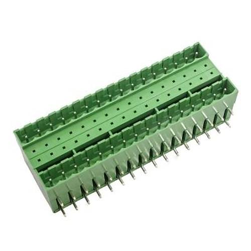 F85-5.08-16P 2x16 Pin 5.08mm 90C Geçmeli Çift Erkek Klemens