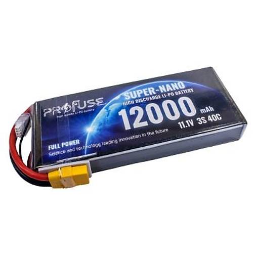 11.1V 3S 12000mAh 40C Lipo Batarya