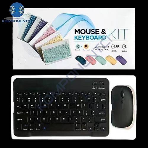 Divex Bluetooth Bağlantılı Şarjlı Mouse Klavye Seti Siyah DK-10