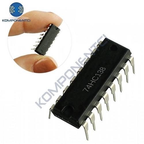 74HC138 Decoder / Demultiplexer Entegresi Dip-16