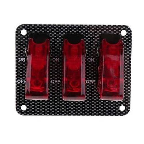 3'lü ON-OFF Toggle Switch Panel