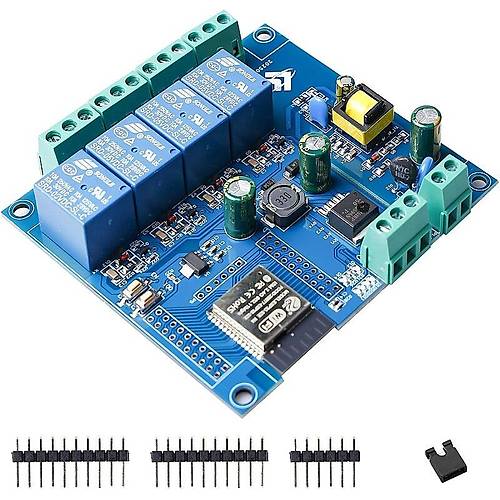ESP32 WiFi Bluetooth AC 220V / DC 5-30V 4 Kanal Röle Kartı