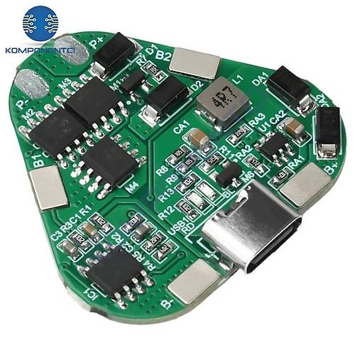 3S 20A BMS 12V 18650 Li-ion Type-C Pil Şarj Koruma Devresi
