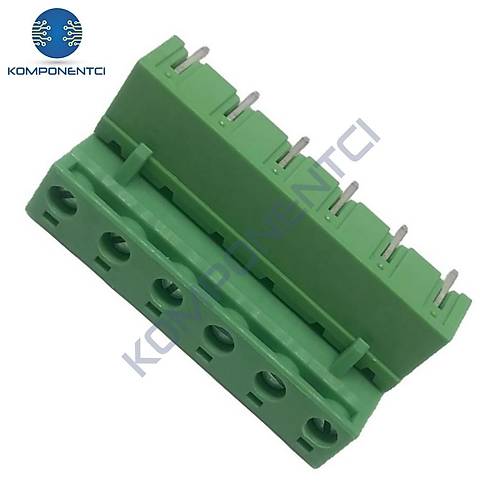 6 Pin 7.62mm Geçmeli 90C Takım Klemens