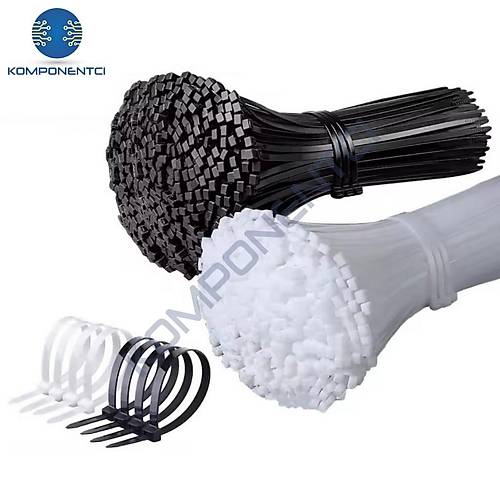 TCT-150 M 150x2.5 Ø35 Beyaz Standart Kablo Bağı (100 Adet)