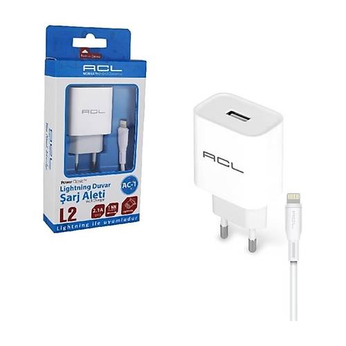 ACL L2 2.1A 10 Watt 1xUSB 1mt Lightning Hızlı Şarj Aleti