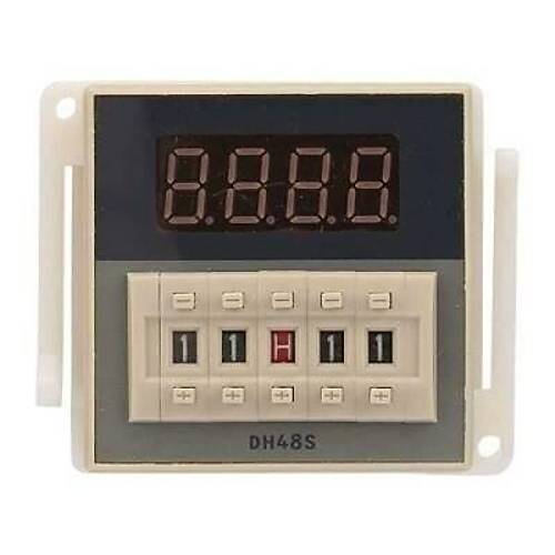 DH48S-1Z 110V Zaman Ayarlı Röle Modülü - Reset ve Durdurma Özellikli