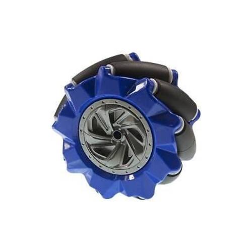 80mm Mavi Omni Mecanum Tekerlek - Sağ