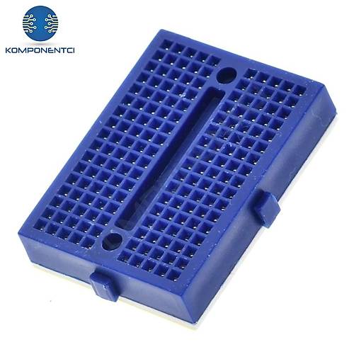 Mini Breadboard Yapışkanlı 170 Pin Mavi