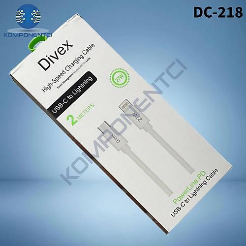 Divex 27W Type-C to Lightning Yüksek Hızlı Şarj Kablosu 2m DC-218