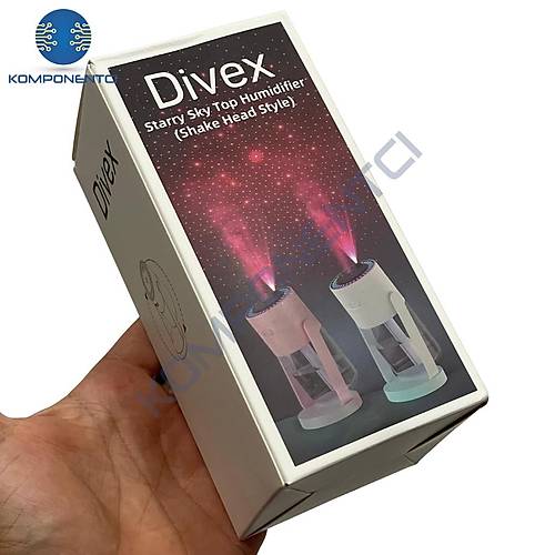 Divex Yıldızlı Gökyüzü Işıklı Hava Nemlendirici Starry Sky Top Humidifier Beyaz H-16