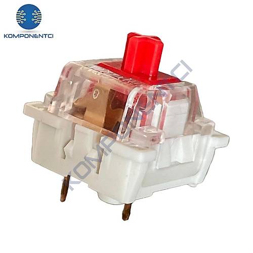 IC-204D Mekanik Klavye Butonu - Kırmızı 45GF