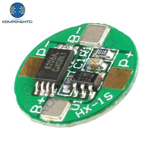 1S 2.5A BMS 3.7V 18650 Lityum Pil Şarj Koruma Devresi