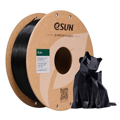 eSUN Siyah Pla+ Filament 1.75mm 1 KG