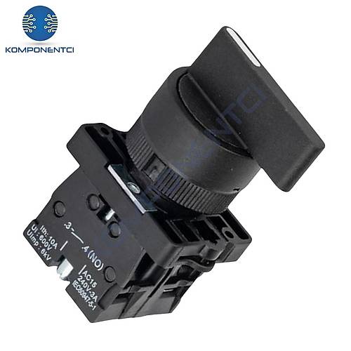 LAY5-EJ53 22mm Uzun Mandal Switch 1-0-2 Yaylı (2NO)