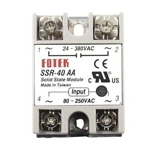 SSR-40AA Solid State Röle 40A - 80-250VAC Giriş 24-380VAC Çıkış