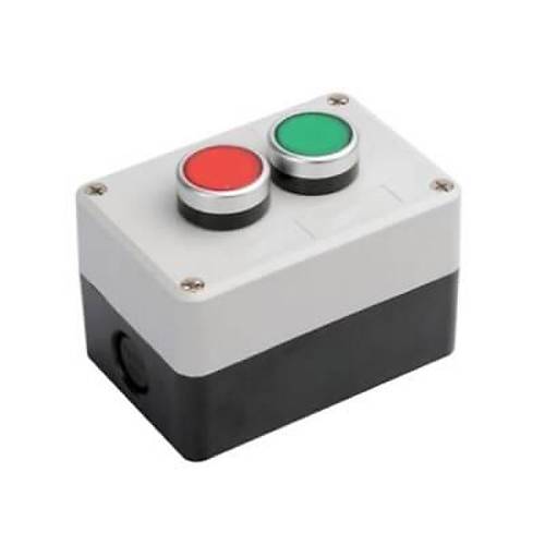 İkili Push Buton Kutusu - Kırmızı / Yeşil
