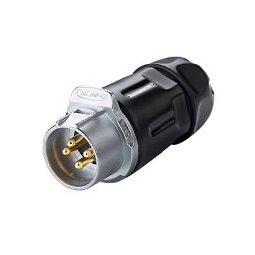 LP-20-C04PP-01-001 4-Pin Su Geçirmez Konnektör - Erkek
