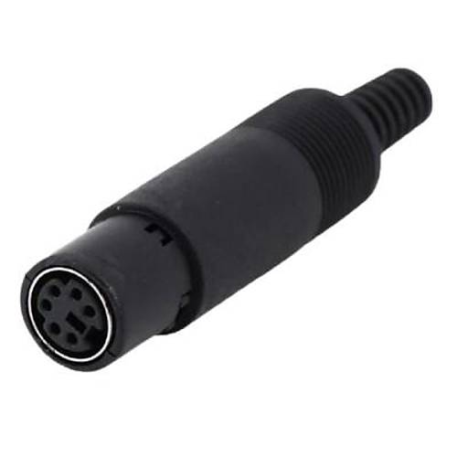 6 Pin Dişi Mini DIN Konnektör