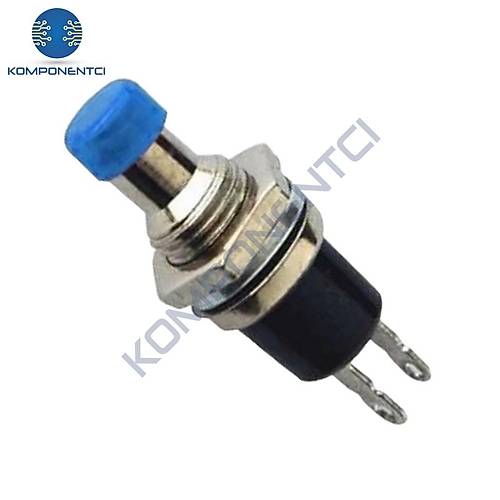 IC-177 Mavi Diyafon Mini Buton 7mm PBS-105