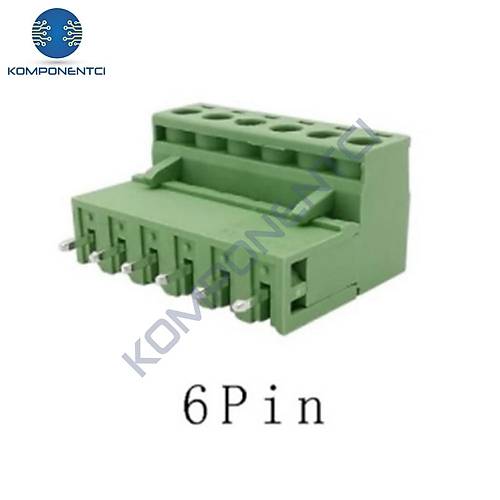 6 Pin 5.08mm Geçmeli 180C Takım Klemens