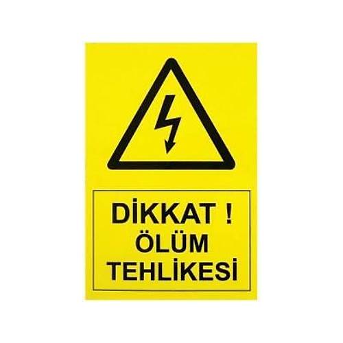 IS-Tİ2 Tehlike Etiketi 14x10cm (Yüksek Voltaj)